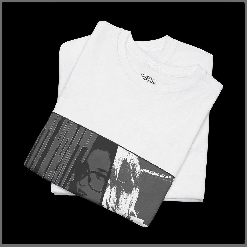 Monochrome Portrait Tee — Black & White Graphic Photo T-Shirt