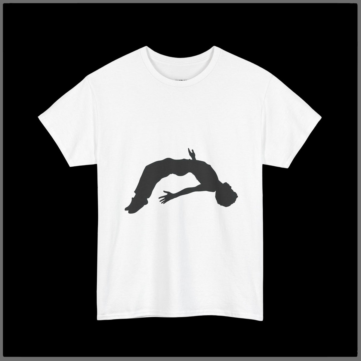 Diver Silhouette Tee — Artistic Back-Print Swim Diver T-Shirt