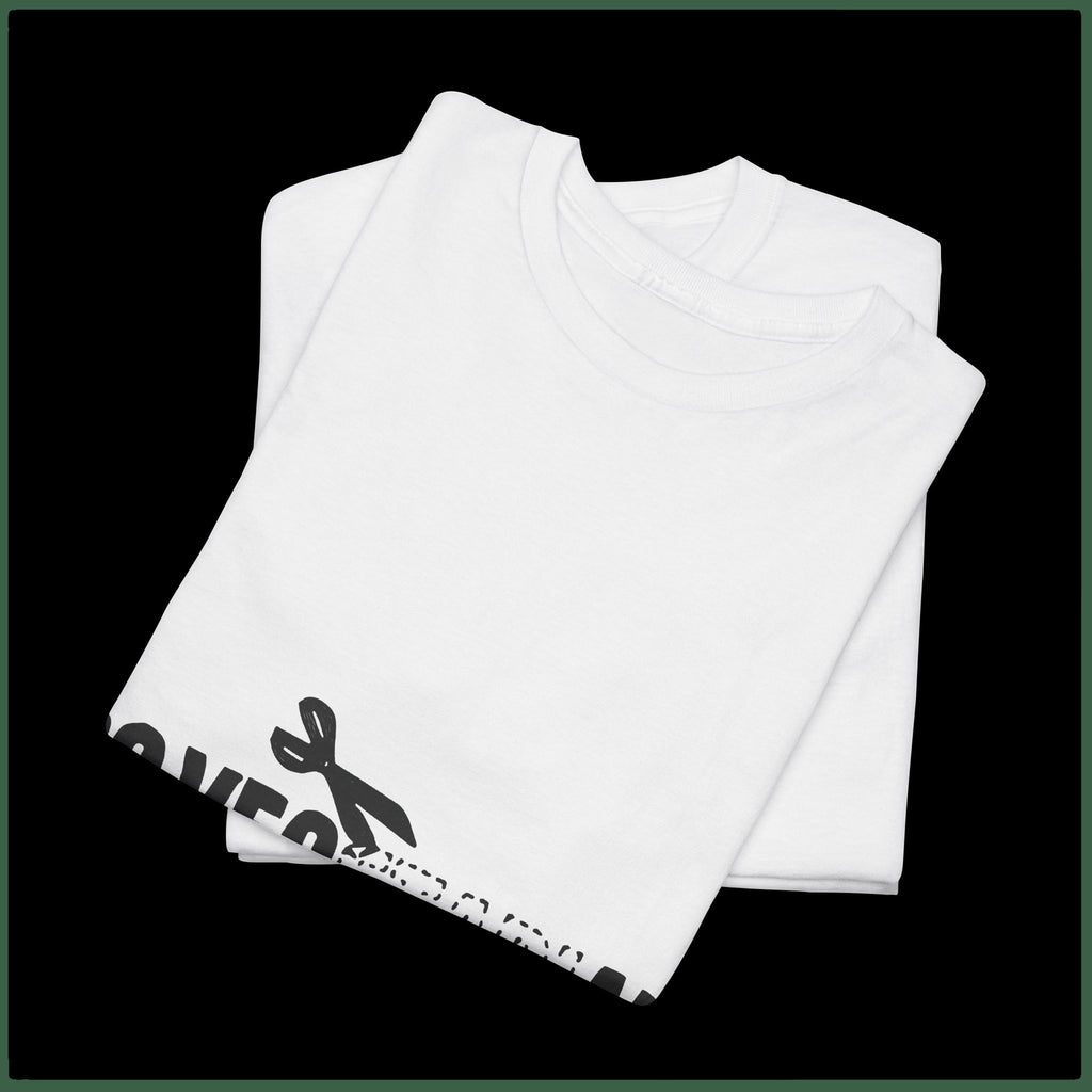 Vegetarian T‑Shirt "Go Vegetarian — Cut Out the Crap" — Eco Vegan Tee