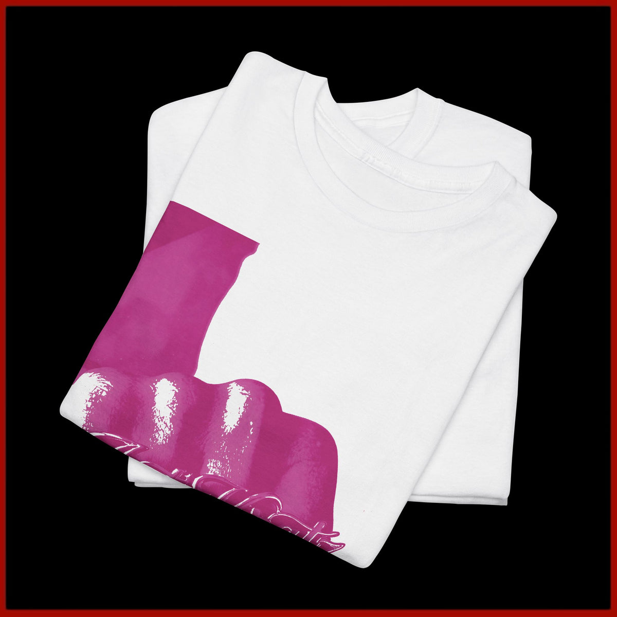 T-Shirt — Pink Speaker Stack & 'Pink Riot' Graphic Tee