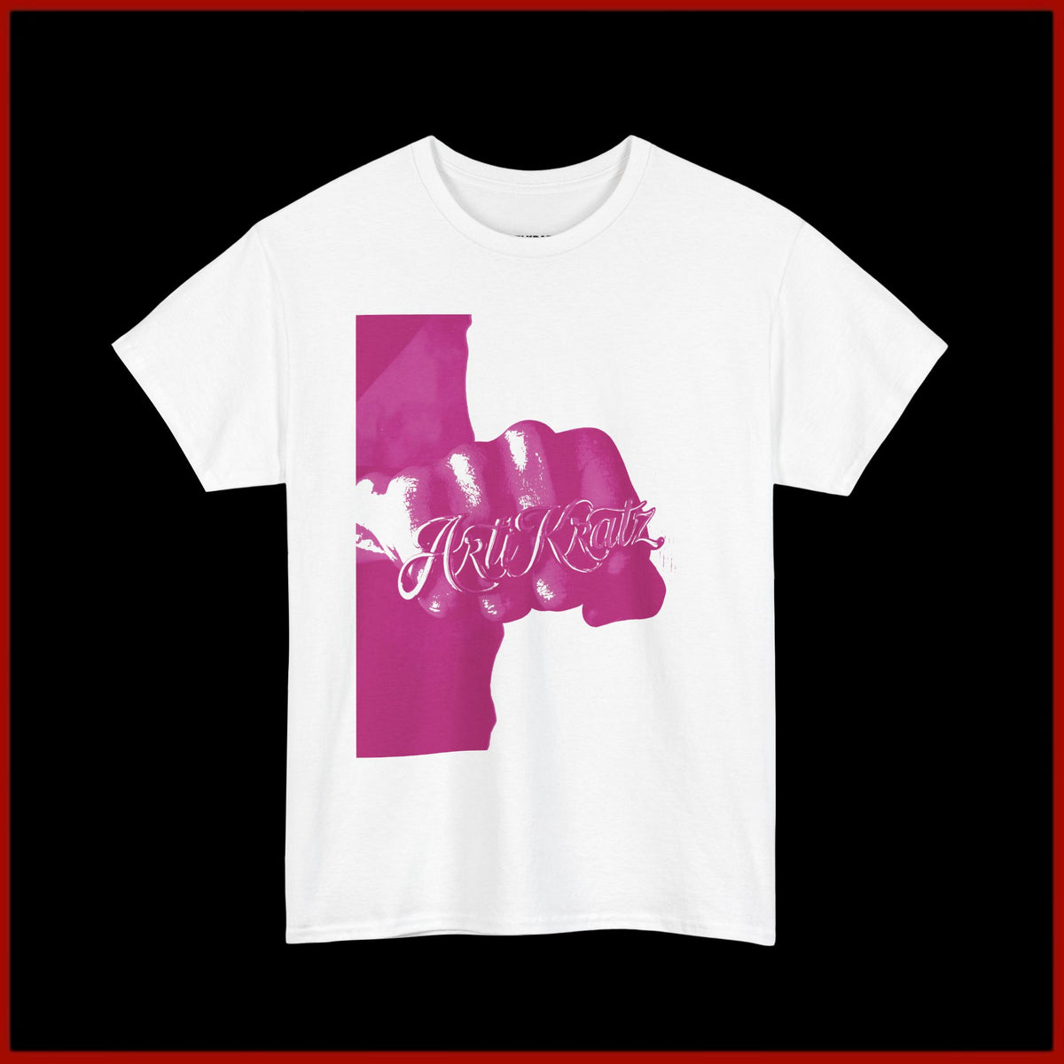 T-Shirt — Pink Speaker Stack & 'Pink Riot' Graphic Tee