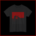 T-Shirt — Neon Retro Portrait Tee (Red & Blue Grunge Aesthetic)