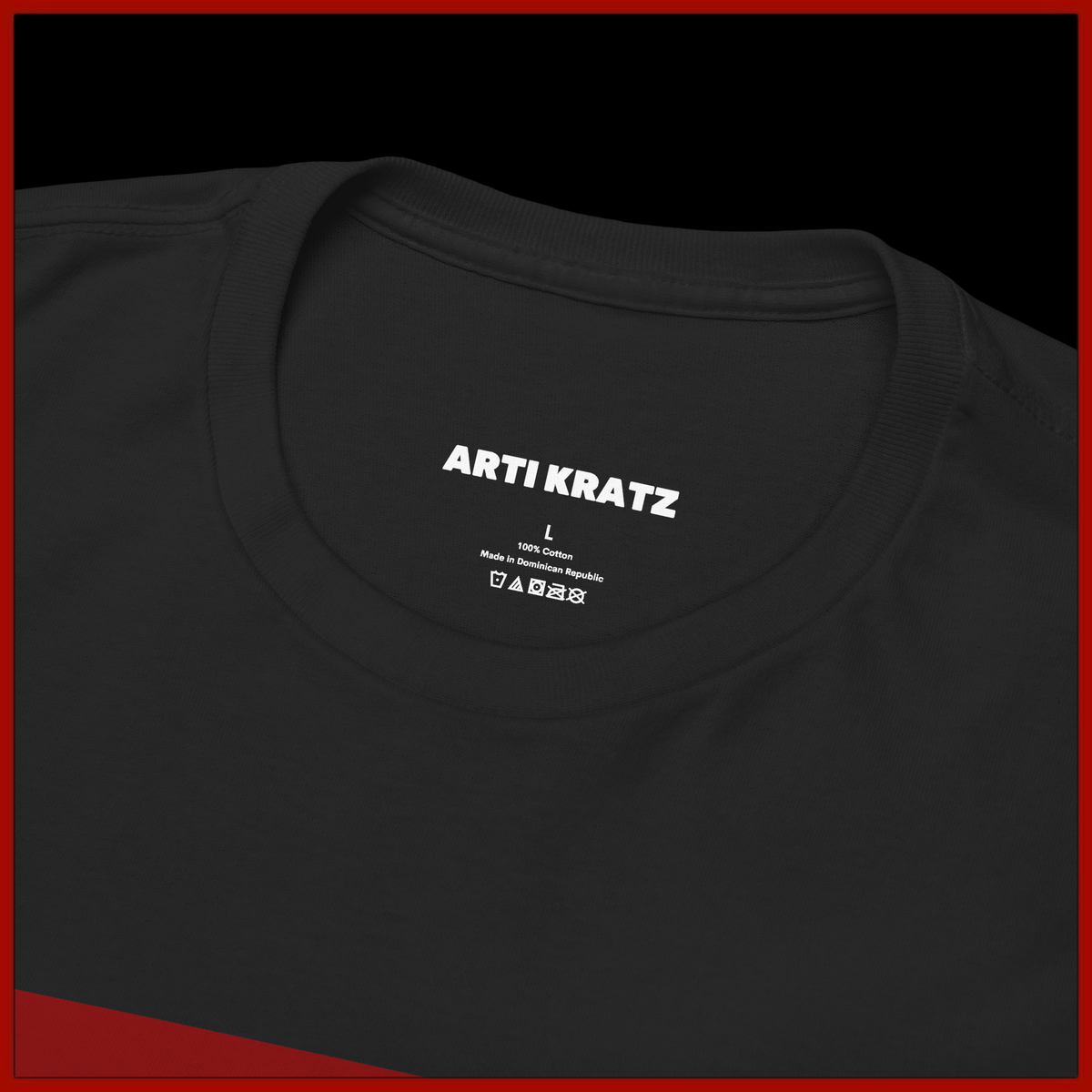 T-Shirt — Neon Retro Portrait Tee (Red & Blue Grunge Aesthetic)