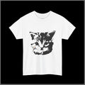 Cat Face Tee — Minimalist Retro Kitten Graphic T‑Shirt