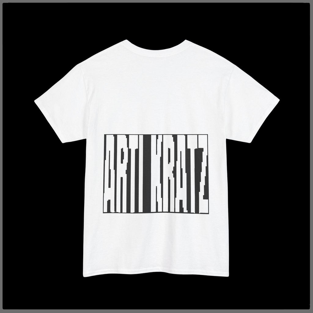 Monochrome Portrait Tee — Black & White Graphic Photo T-Shirt