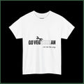 Vegetarian T‑Shirt "Go Vegetarian — Cut Out the Crap" — Eco Vegan Tee