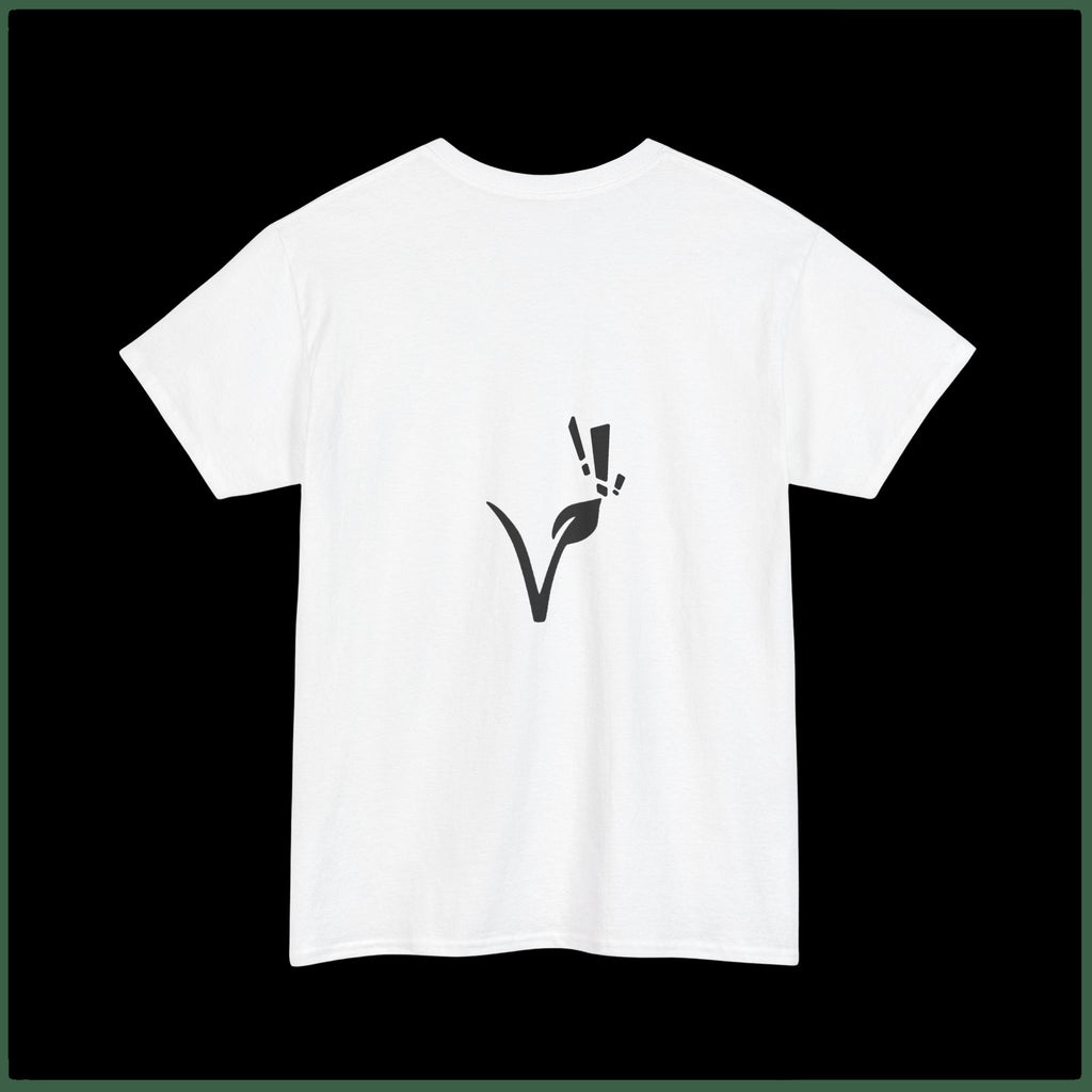 Vegetarian T‑Shirt "Go Vegetarian — Cut Out the Crap" — Eco Vegan Tee