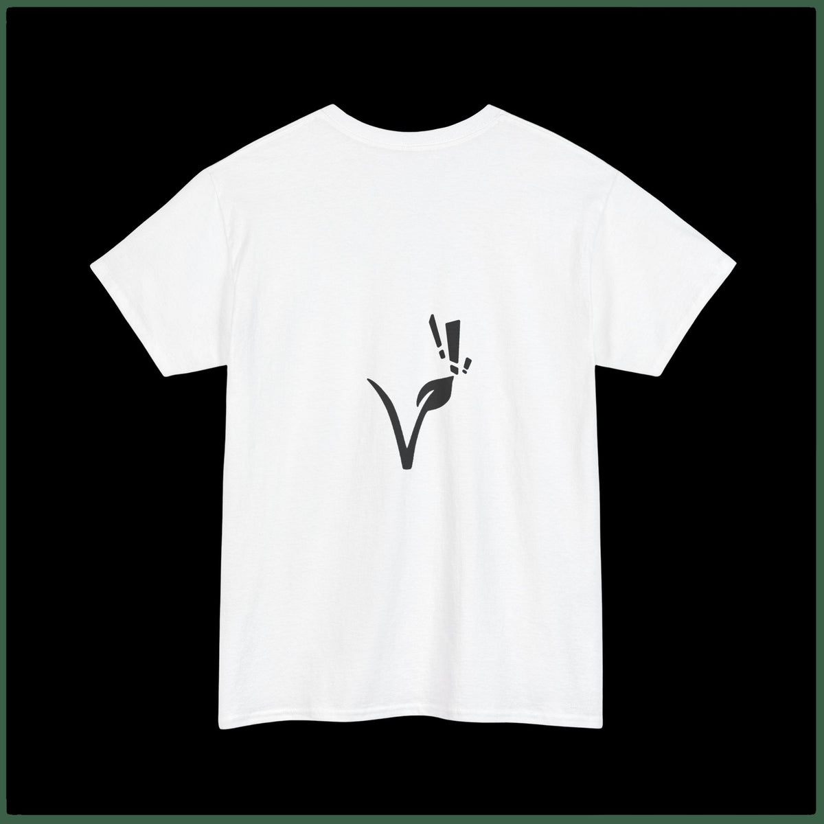 Vegetarian T‑Shirt "Go Vegetarian — Cut Out the Crap" — Eco Vegan Tee