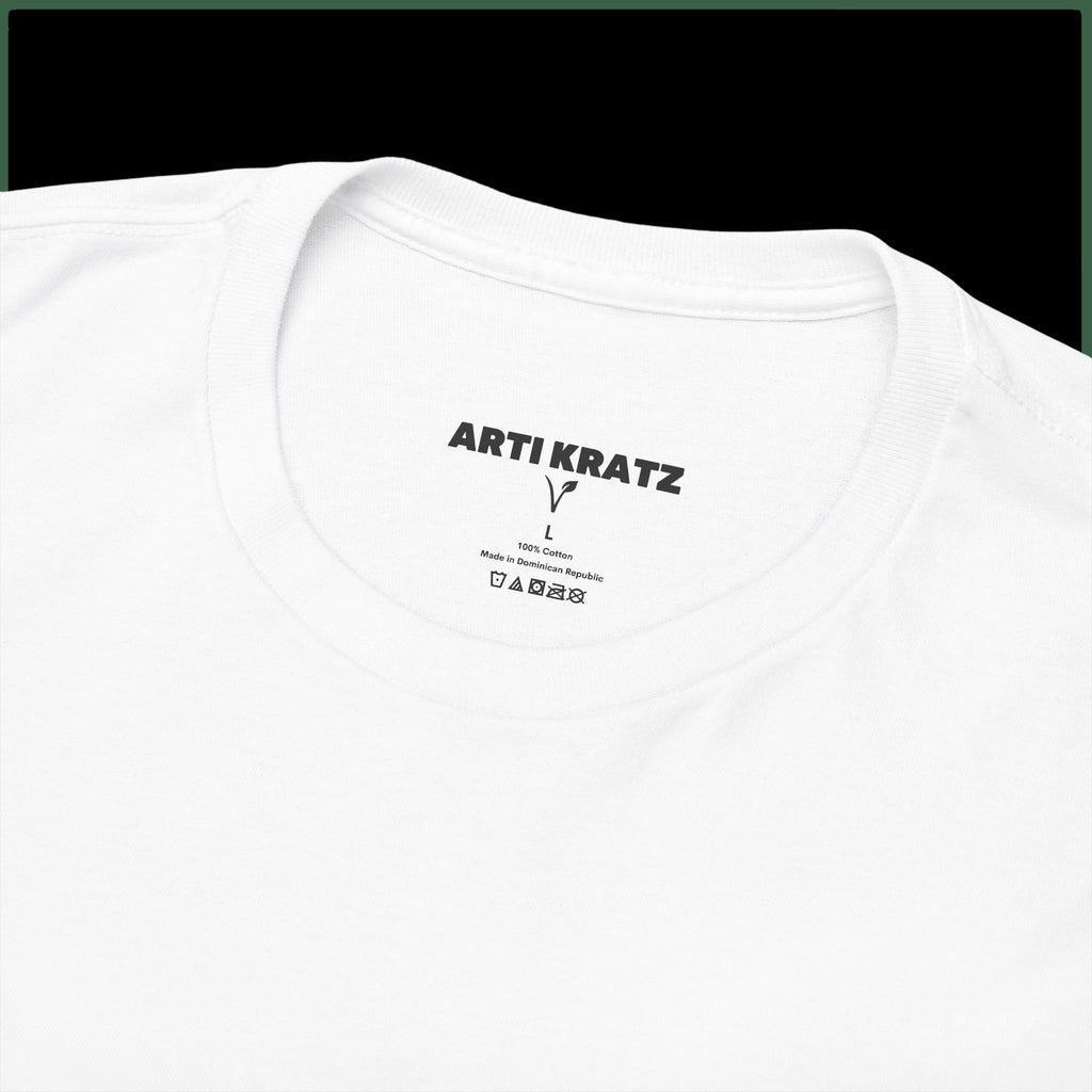 Vegetarian T‑Shirt "Go Vegetarian — Cut Out the Crap" — Eco Vegan Tee